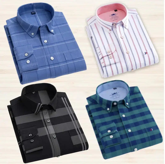 Pack of 4 Check Shirts